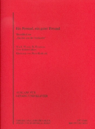 Ein Freund, ein guter Freund: f�r Gesang und Klavier