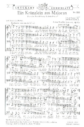 Ein Kr�nzlein aus Majoran op.27,1 f�r M�nnerchor a cappella Partitur (dt)
