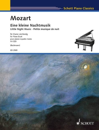 Eine kleine Nachtmusik KV525 f�r Klavier zu 4 H�nden