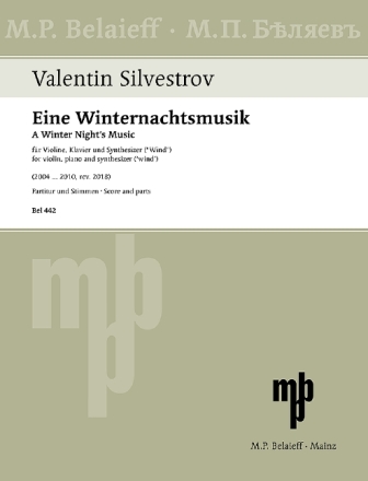 Eine Winternachtsmusik f�r Violine, Klavier und Synthesizer (Wind) Partitur und Stimmen