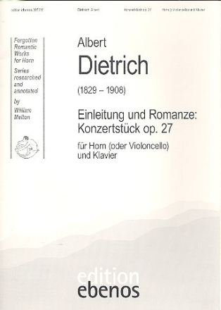 Einleitung und Romanze op.27 f�r Horn (Violoncello) und Klavier