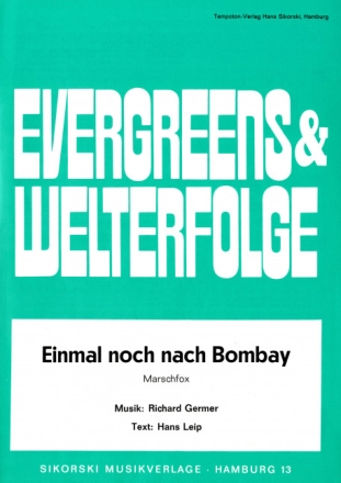 Einmal noch nach Bombay: Einzelausgabe