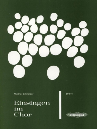 Einsingen im Chor  