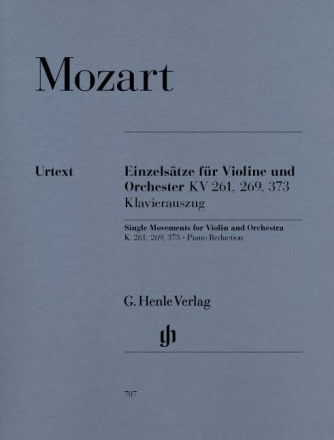 Einzels�tze f�r Violine und Orchester f�r Violine und Klavier