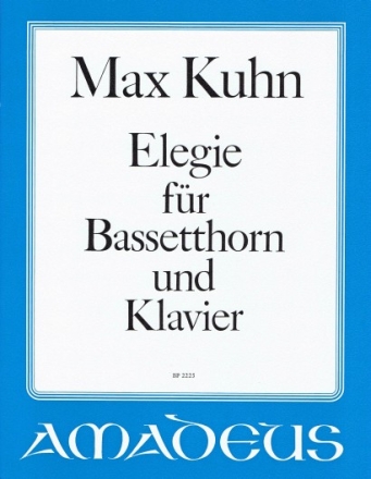 ELEGIE FUER BASSETTHORN UND KLAVIER      (1965) STALDER, H.R., ED.