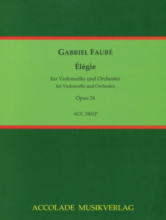 �l�gie op.24 f�r Violoncello und Orchester Partitur