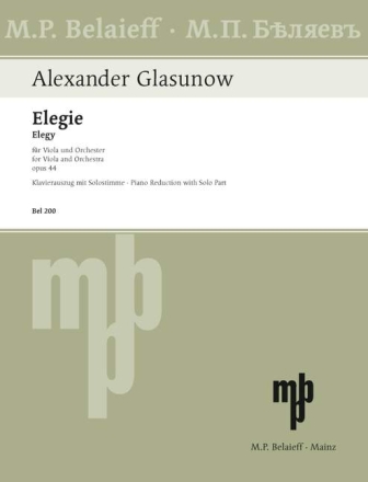 Elegie op.44 f�r Viola und Klavier