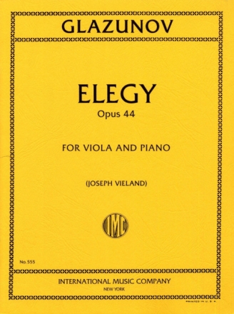 Elegy op.44 for viola and piano