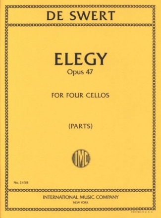 Elegy op.47 for 4 violoncellos 4 Parts