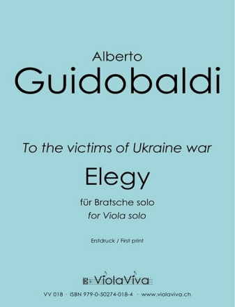 Elegy (to the Victims of Ukraine war) f�r Bratsche solo