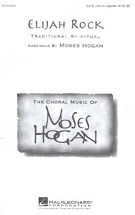 Elijah Rock for mixed chorus (SATB) a cappella score