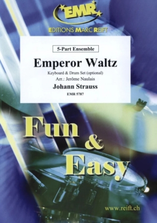Emperor Waltz for 5-part ensemble (keyboard and percussion ad lib) score and parts