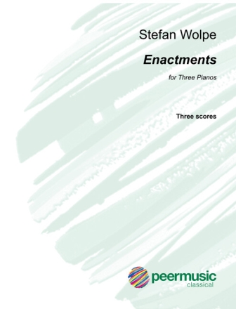 Enactments for 3 pianos 3 scores