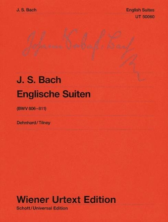 Englische Suiten BWV806-BWV811 f�r Klavier