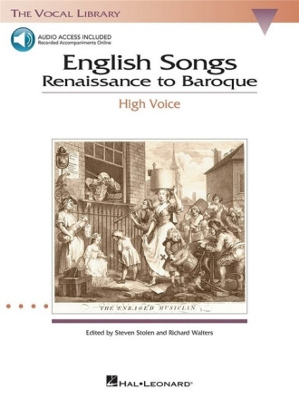 English Songs: Renaissance to Baroque (+Online-Audio) for high voice and Piano