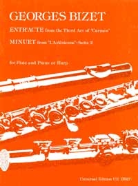 Entr'acte from the third Act of Carmen for flute and piano or harp