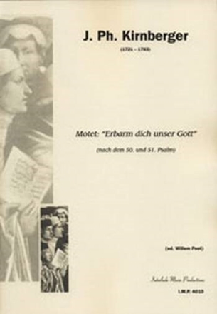 Erbarm dich unser Gott f�r gem Chor und Instrumente Klavierauszug