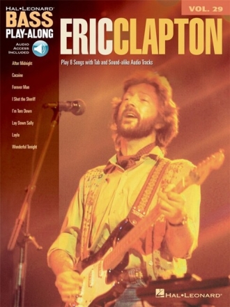 Eric Clapton Bass Play along (+CD): bass playalong vol.29 songbook vocal/bass/tab