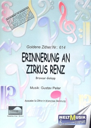 Erinnerung an Zirkus Renz f�r Zither