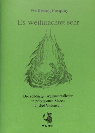 Es weihnachtet sehr f�r 3 Violoncelli Spielpartitur