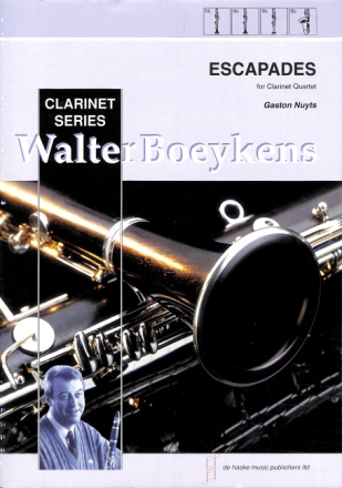 ESCAPADES FOR CLARINET QUARTET score+parts