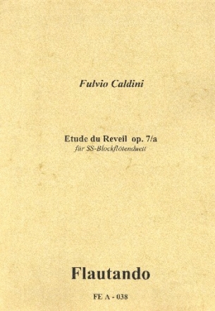 Etude du reveil op.7a f�r 2 Sopranblockfl�ten Spielpartitur