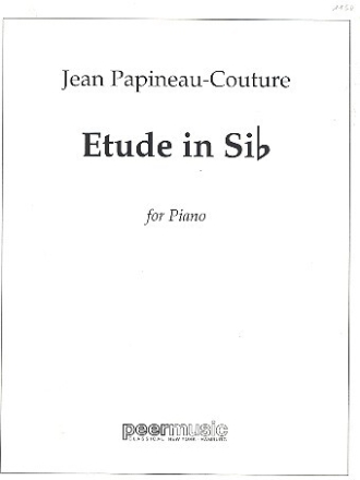 Etude in Sib for piano