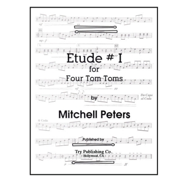 Etude no.1 for 4 tom toms score