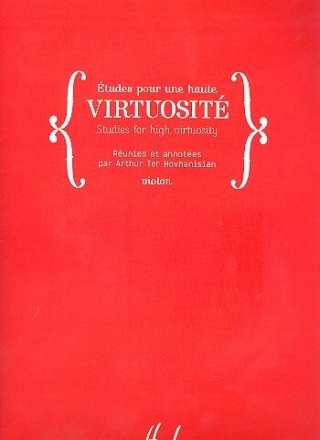 Etudes pour une haute Virtuosit� pour violon