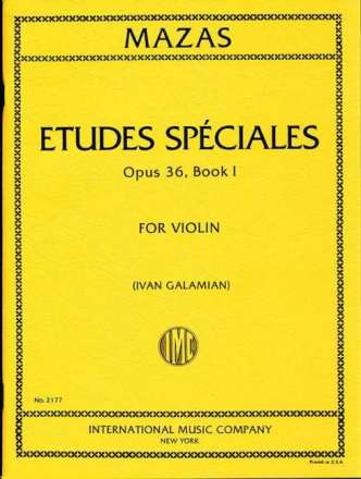 Etudes speciales op.36,1 for violin
