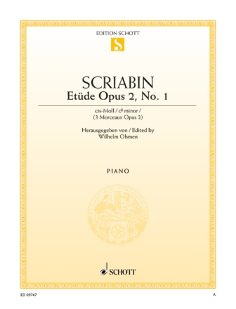 Et�de cis-Moll op.2,1 f�r Klavier