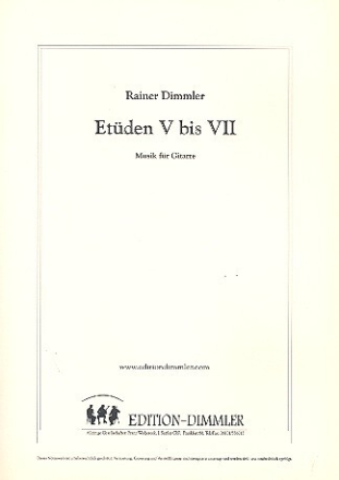 Et�den 5 bis 7 f�r Gitarre