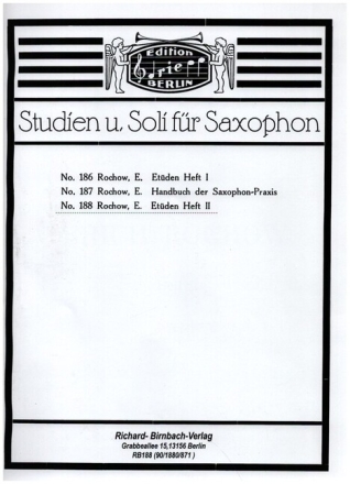 Et�den Band 2 f�r Saxophon
