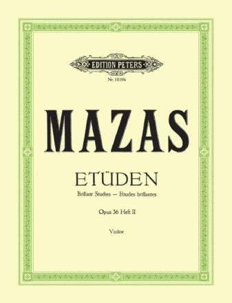 Et�den op.36 Band 2 f�r Violine