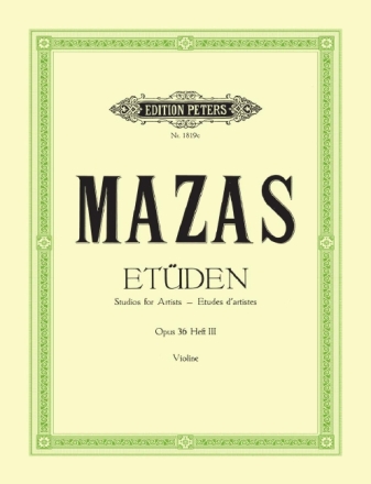 Et�den op.36 Band 3 f�r Violine