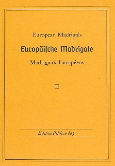Europ�ische Madrigale Band 2 f�r gleiche Stimmen Partitur