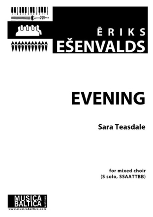 Evening (Vakars) for mixed choir (SSAATTBB) a cappella score (en)
