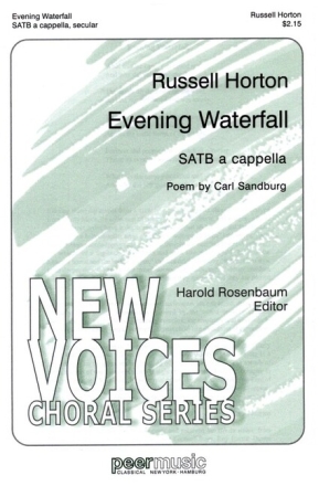Evening Waterfall for mixed chorus (SATB) a cappella score