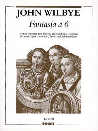 Fantasia � 6 for 6 recorders (SSAATB) score