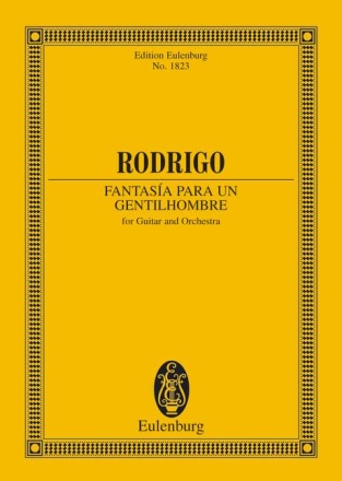 Fantasia para un gentilhombre for guitar and orchestra study score
