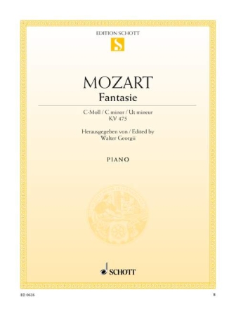 Fantasie c-Moll KV475 f�r Klavier