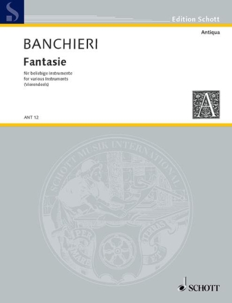 Fantasie overo canzoni alla francese f�r variables Ensemble Partitur