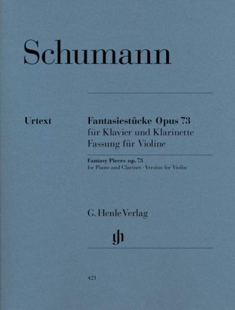 Fantasiest�cke op.73 f�r Klarinette und Klavier f�r Violine und Klavier