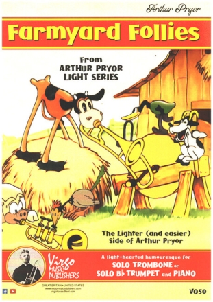 Farmyard Follies for solo trombone (trumpet) and piano