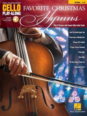 Favorite Christmas Hymns (+Online Audio) for cello