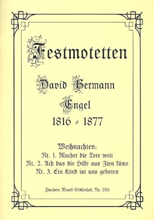 Festmotetten zu Weihnachten f�r gem Chor a cappella Partitur