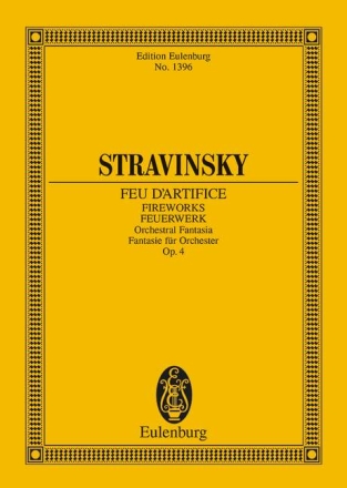 Feu d'artifice op.4 (Fantasie) f�r Orchester Studienpartitur