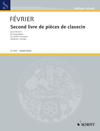 F�vrier, Pierre Second livre de pi�ces de clavecin Cembalo