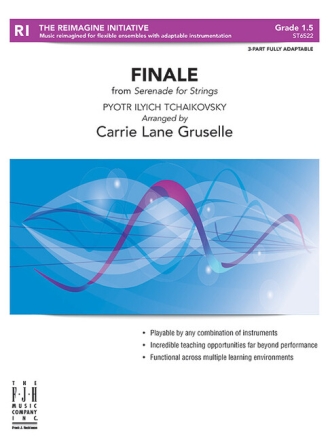 Finale from 'Serenade for Strings' for string ensemble and piano/guitar score