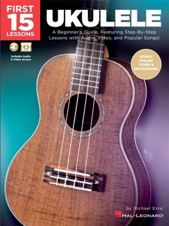 First 15 Lessons - Ukulele (+Online Audio) for ukulele/tab
